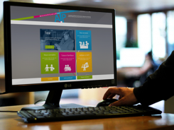 Vue la page d'accueil du site l'ATP – Association Tutélaire du Ponant